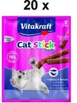 Vitakraft Katzensnack Cat-Stick mini Kabeljau & Seelachs - 60 x 6g