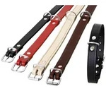 Karlie - RONDO Halsband genietet - Natur 25mm 70cm