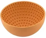 LickiMat Wobble - Schleckschale aus Naturgummi f&uuml;r Hunde - orange - 18 cm