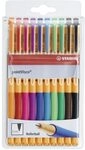 STABILO 1099/10 Tintenroller - STABILO pointVisco - 10er Pack - mit 10 verschiedenen