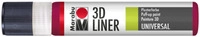 Marabu 180309638 Marabu 3D-Liner 3D-Rubinrot 638, 25 ml
