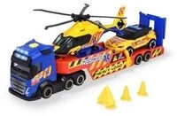 DICKIE TOYS 203717005 3er-Set Rettungs-Fahrzeuge (Volvo Truck mit Transporter, Auto &