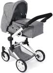 Bayer Chic 2000 Kombi-Puppenwagen "JARA" Jeans grau