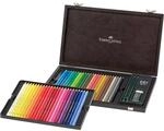 Faber-Castell Polychromos Farbstift, 48er Holzkoffer