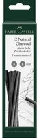 FABER-CASTELL 129298 Zeichenkohle nat&uuml;rlich Pitt 5-8mm in BK