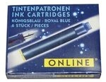 ONLINE 17012/48 Tintenpatrone Standard k&ouml;nigsblau 6 St&uuml;ck