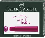 Faber-Castell Tintenpatrone f&uuml;r F&uuml;llhalter Standard, pink, 6 St&uuml;ck