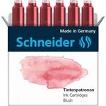 SCHNEIDER 166136 Tintenpatronen Pastell blush, 6er Schachtel