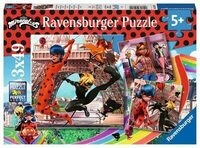 RAVENSBURGER 05189 Kinderpuzzle Unsere Helden Ladybug und Cat Noir 3x49 Teile