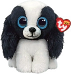TY 36570 BEANIE BOO DOG SISSY - BLACK AND WHITE - 14 cm