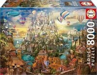 EDUCA 9219570 Puzzle 8000 Teile Stadt der Tr&auml;ume
