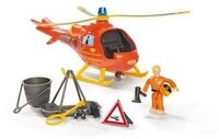 SIMBA 109252510 Feuerwehrmann Sam Hubschrauber Wallaby mit Figur