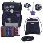 Scout Schulranzen-Set 5-teilig Neo Exklusiv Safety Light Spooky Starlight