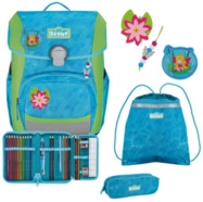 SCOUT 75450000800 Schulranzen-Set 4-teilig Neo DIN Water Lily