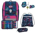 SCOUT 76400801800 Schulranzen-Set 4-teilig Genius DIN Magic Sea