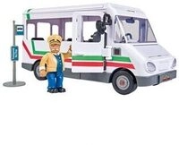 SIMBA 109251073 Feuerwehrmann Sam Trevors Bus mit Figur