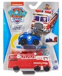 SPIN MASTER 38729 Paw Patrol True Metal Team Fahrzeuge 2er Set mit Feuerwehrwagen und