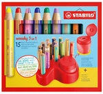 STABILO 880/15-01 Premium-Tischset - STABILO woody 3 in 1 - 15er Set