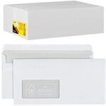 Idena Briefumschl&auml;ge 75g/m&sup2; selbstklebend mit Fenster wei&szlig; DIN lang 1000...