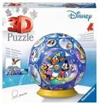 RAVENSBURGER 11561 3D Puzzle 72 Teile PuzzleBall Disney Charaktere