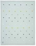 L&auml;ssig Baby-Strickdecke GOTS Dots Mint