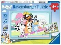 RAVENSBURGER 05693 Kinderpuzzle 2 x 12 Teile Spa&szlig; mit Bluey