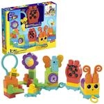 Mega Bloks Rollspa&szlig; Raupenzug, Kleinkind Motorik-Spielzeug (Sensorik)