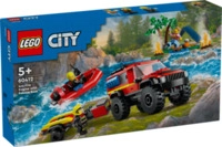 LEGO&reg; City 60412 Feuerwehrgel&auml;ndewagen mit Rettungsboot