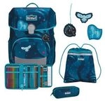SCOUT 75460401700 Schulranzen-Set 4-teilig Neo Exklusiv LED Heaven