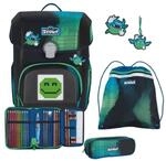 Scout Schulranzen-Set Neo Movie Star Blue Pixel, 5-teilig