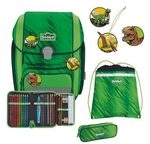 SCOUT 76400817700 Schulranzen-Set 4-teilig Genius DIN Dino Rex