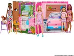 MATTEL HRJ77 Barbie Ferienhaus Puppe und Spielset