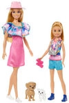 MATTEL HRM09 Barbie und Stacie Schwestern Puppenset mit 2 Hunden und Zubeh&ouml;r