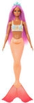 MATTEL HRR05 Barbie Dreamtopia Meerjungfrau mit orangener Flosse