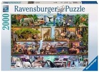 RAVENSBURGER 16652 Puzzle Aimee Stewart: Gro&szlig;artige Tierwelt