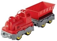 BIG 800055784 BIG Power Worker Mini Zug mit Wagon