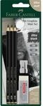 Faber-Castell Bleistift Set Pitt Graphite Matt 10B 12B 14B BK