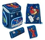 Scooli EasyFit Schulranzen Set Avengers 5-teiliges 18 Liter blau