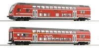 ROCO 6220066 H0 2-tlg. Set: Doppelstockwagen 1./2. Klasse DABpza und Steuerwagen 2.