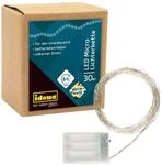 Idena LED Mikro-Lichterkette 30 LED warmwei&szlig; 6h Timer 3,2m Innen