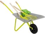 small foot Schubkarre mit Gartenwerkzeug (Schubkarre, Schaufel, Rechen und 1 Paar