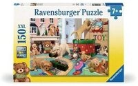 RAVENSBURGER 12000865 Kinderpuzzle 150 XXL Teile - Verspielte Welpen