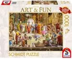 Schmidt Spiele Puzzle - Die Schule von Athen 2024, 1000 Teile