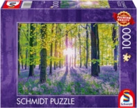 SCHMIDT SPIELE 59767 Erwachsenenpuzzle 1000 Teile Zarte Glockenblumen im Wald