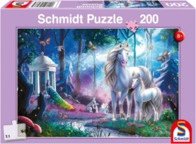 SCHMIDT SPIELE 56486 Kinderpuzzle 200 Teile Einhornstute mit Fohlen