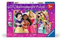 RAVENSBURGER 12001068 Kinderpuzzle 3 x 49 Teile Disney Princess Girl Power!