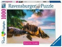 RAVENSBURGER 16907 Erwachsenenpuzzle Beautiful Islands Seychellen 1000 Teile
