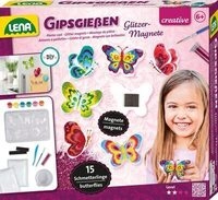 LENA&reg; 42707 Gipsgie&szlig;en Glitter Schmetterlinge