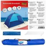 Idena Automatik-Strandzelt UV40+ blau/t&uuml;rkis mit Tragetasche