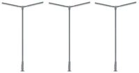 FALLER 180122 H0 LED-Kreuzmastleuchte zweiarmig, kaltwei&szlig;, 3 St&uuml;ck
